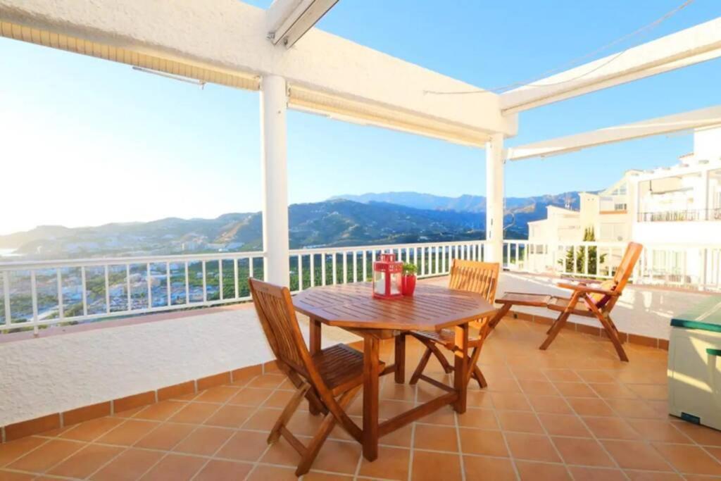 Meersicht, von Sonnenaufgang bis Sonnenuntergang in Los Pinos, Almuñecar, Andalusien Exterior foto